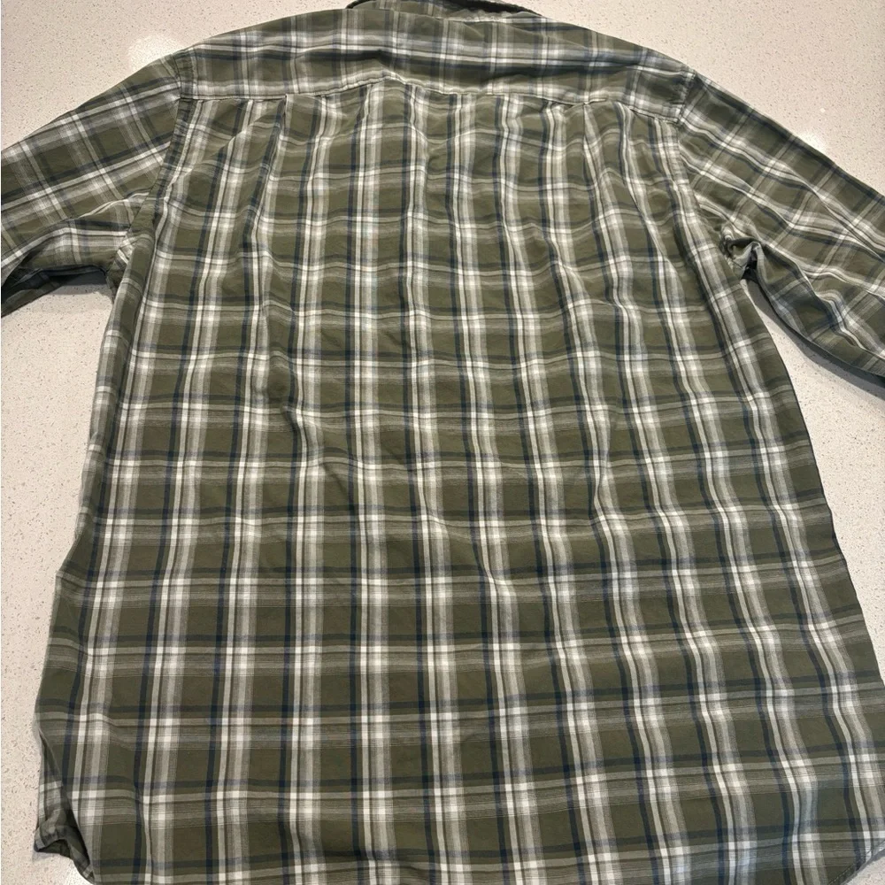 J. Crew Men’s Green Plaid Button-down Shirt, Size S